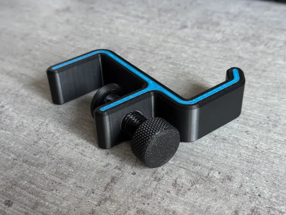 Headsett holder med feste